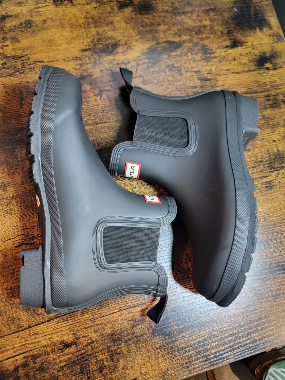 Hunter Chelsea Rain Booties- Matte Black